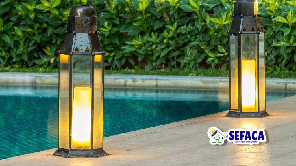 Iluminación Exterior en Invierno con luces de seguridad